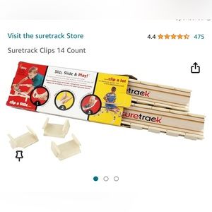 Suretrack - Wooden Train Track Clips - Set of 42 clips